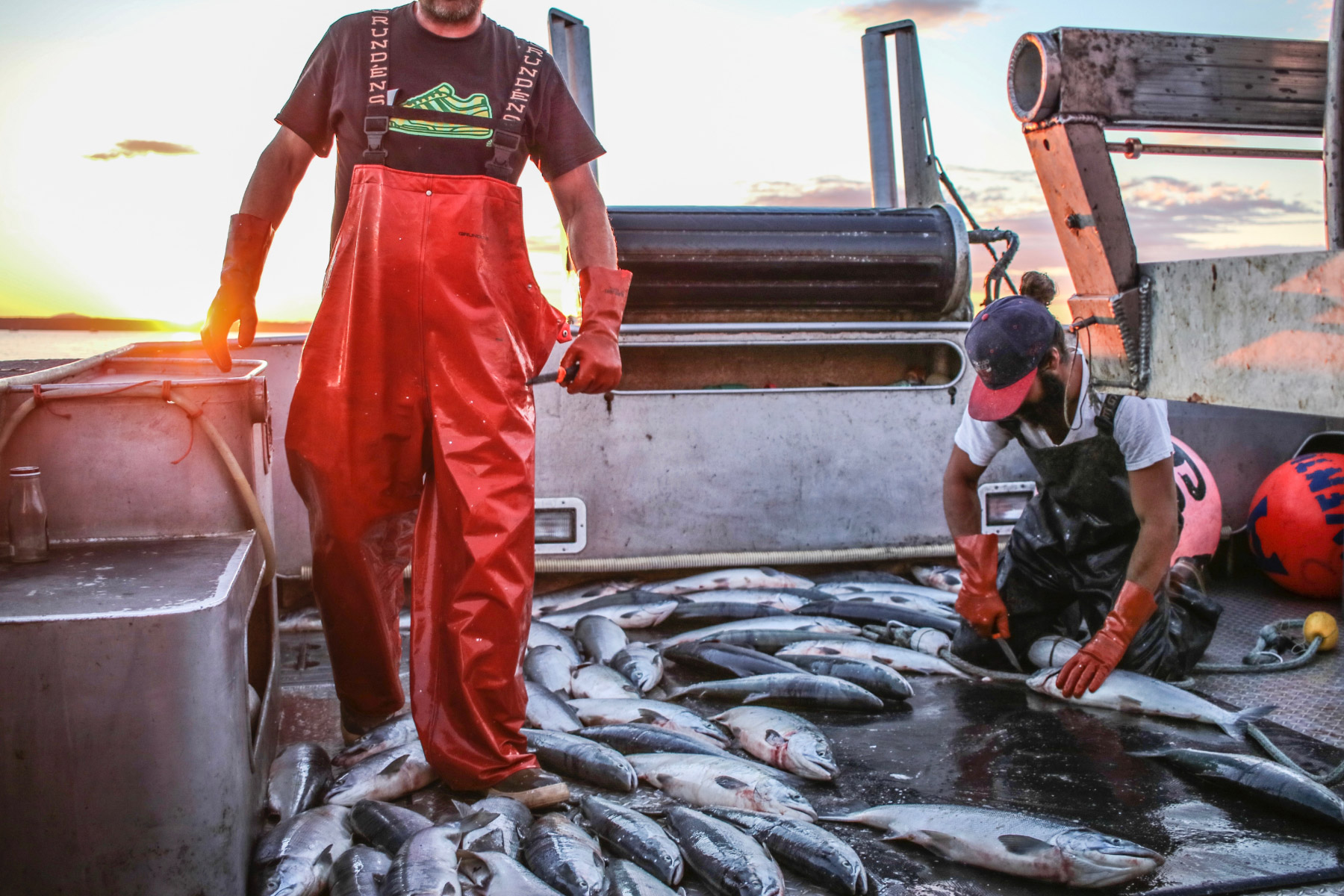 Alaskan salmon fishermen